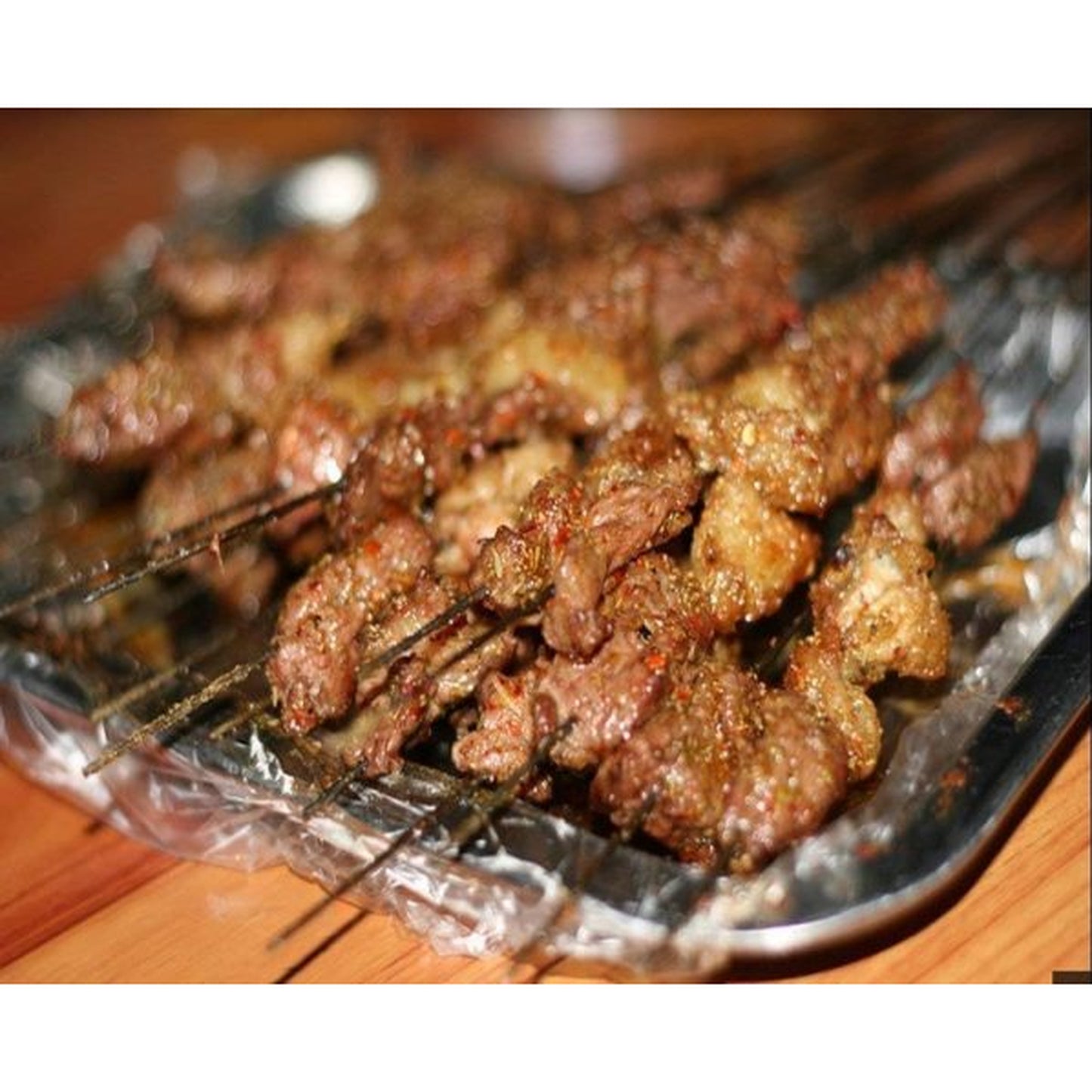 Premium BBQ Skewers Set – Stainless Steel Kabab Sticks with Wooden Handles (Pack of 10)