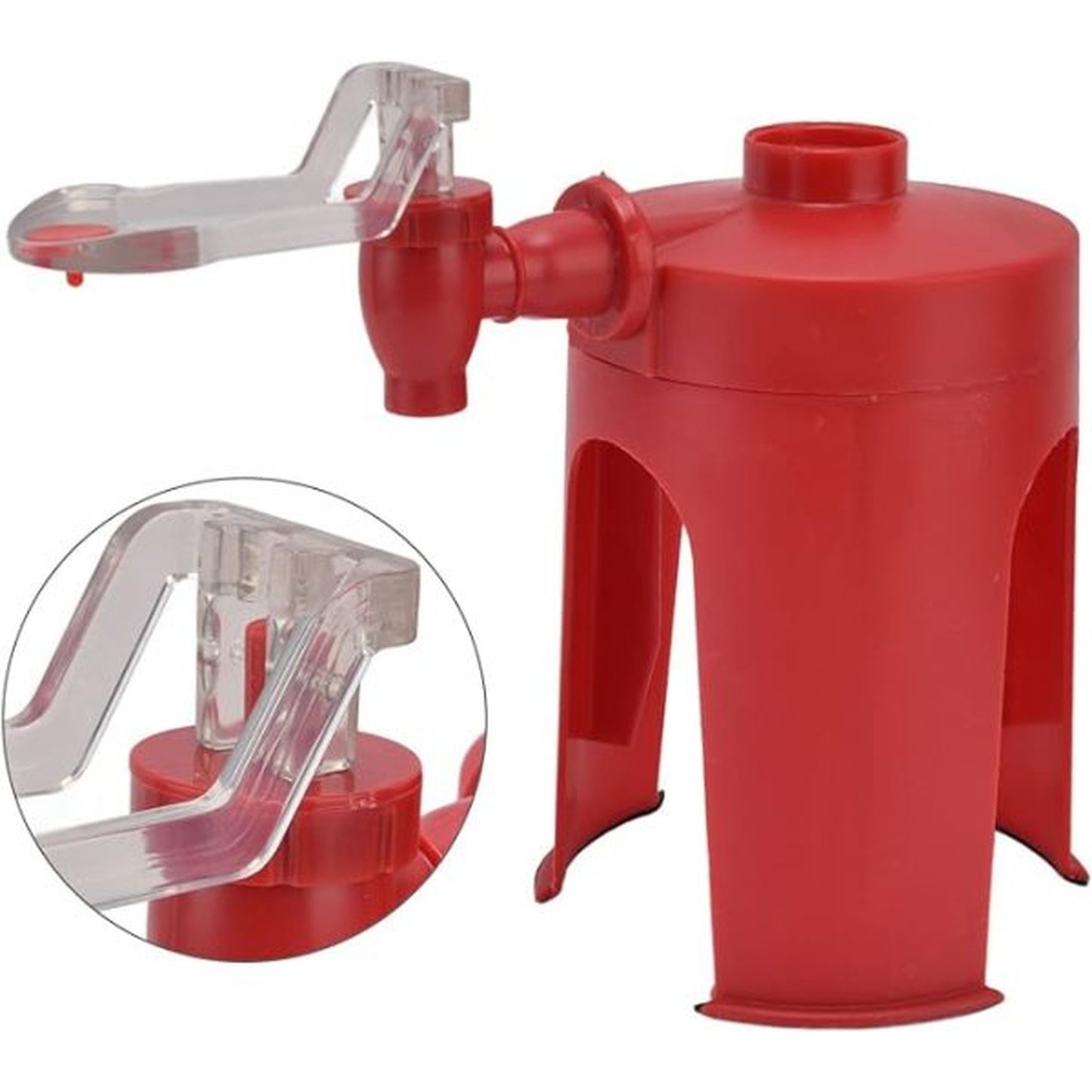 Cold Drink Cola Dispenser Stand with Tap | Bottle Beverage Fountain | Fizz Saver for Home, Parties, and Picnics