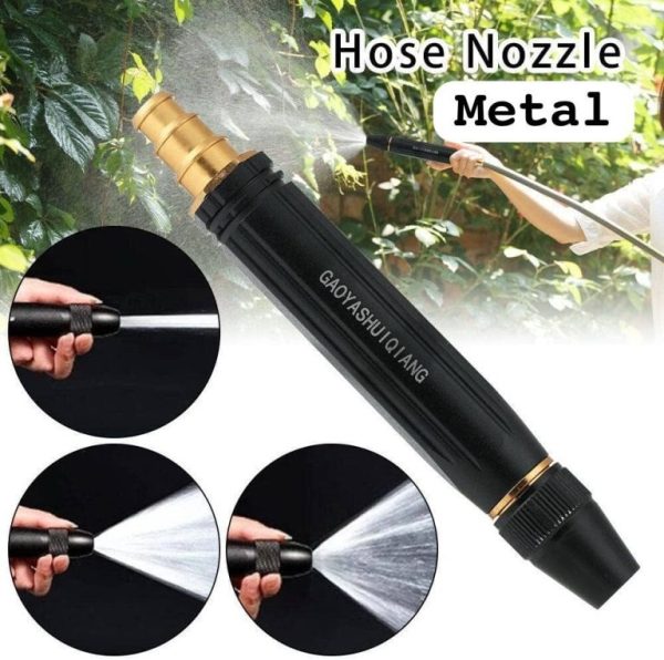 Multifunctional Metal Hose Nozzle | Perfect for Watering Flowers, Washing Glass, & Car Cleaning!