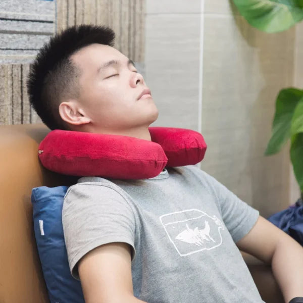 Luxurious U-Shaped Travel Neck Pillow | Super Soft, Ultra Comfortable | (Random Color)