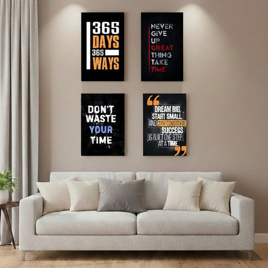 4PCS Wooden Sticky Wall Frames Ð 8x11 Inch, peel & stick, modern nail-free design for photos, artwork, or dŽcor display