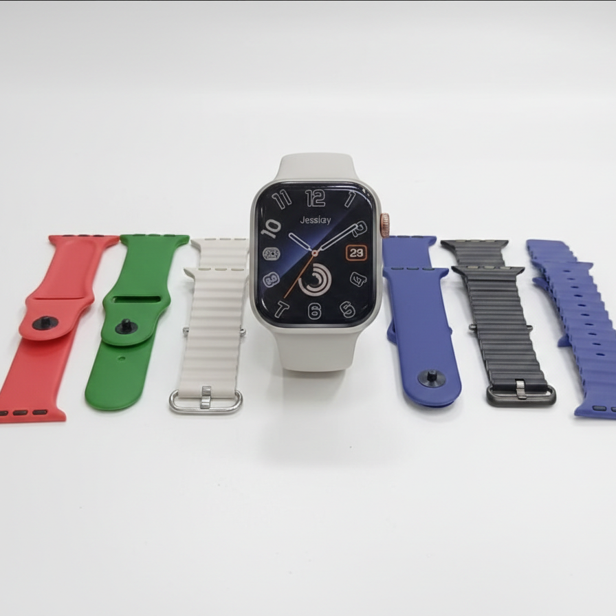 CROWN XT20 Series II Smart Watch 7+1 Combo 2.01Ó HD display, Bluetooth calling, 7 straps, stylish multi-function smartwatch
