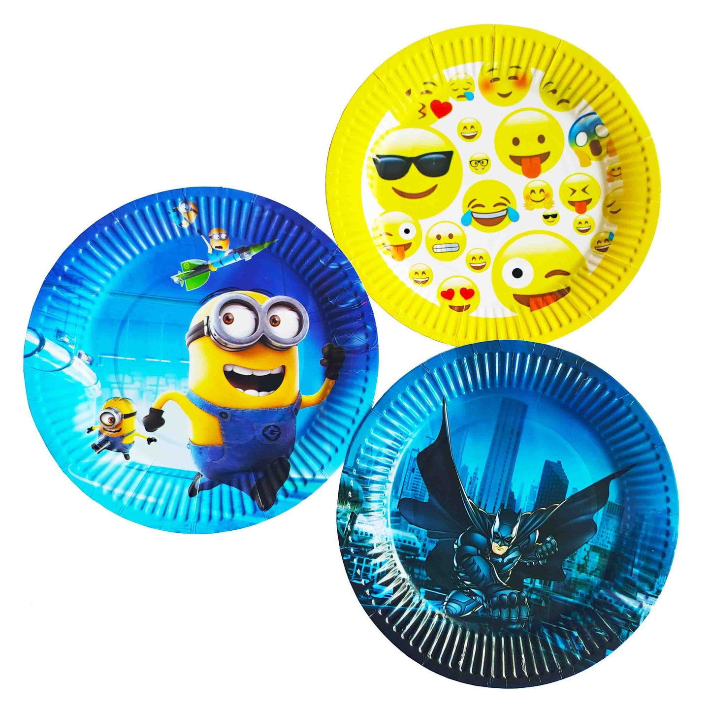 10-Piece kids character birthday party plates set, disposable tableware for fun and colorful celebrations (random design).