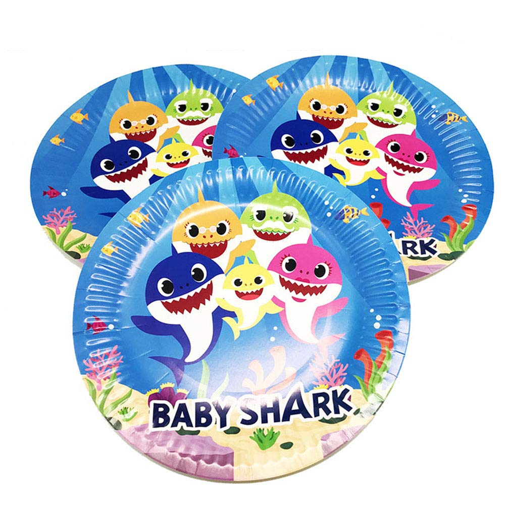 10-Piece kids character birthday party plates set, disposable tableware for fun and colorful celebrations (random design).