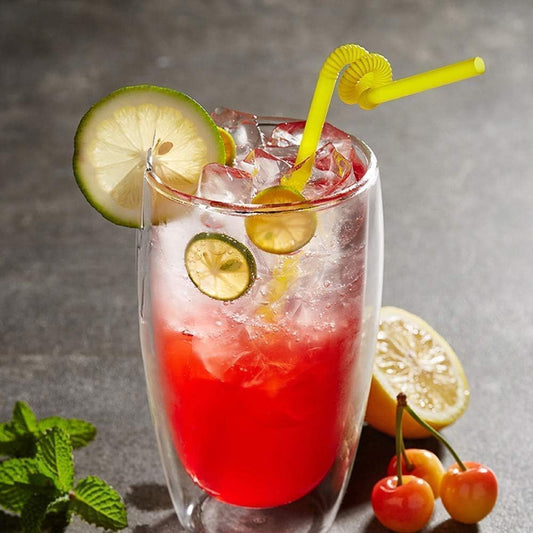 Pack of 50 colorful flexible bendy drinking straws for parties, smoothies, juices, and fun everyday use