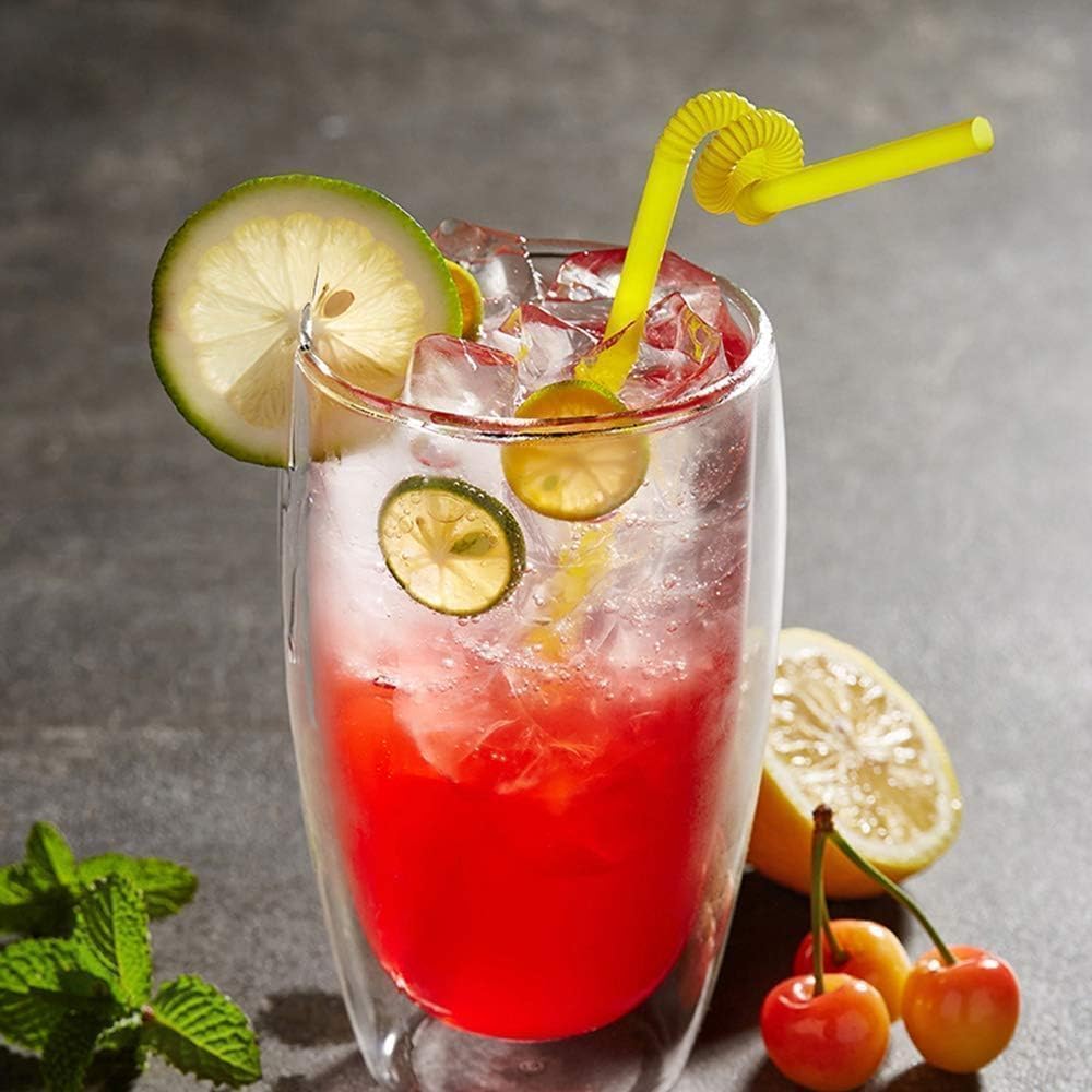 Colorful Flexible Drinking Straws (50 Pcs) – Bendy Disposable Plastic Straws for Parties, Birthdays, Weddings & Events