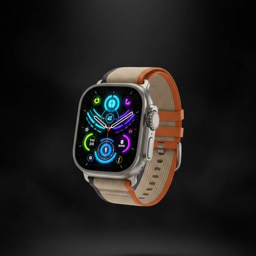 Crown H50 Ultra 2 Smart Watch – Bluetooth Calling | HD Display | Health Monitoring & Multi-Sports Modes | Stylish Ultra Design Smartwatch for Men & Women