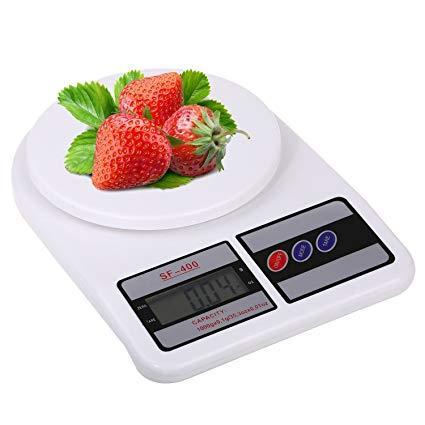 Digital Kitchen Food Scale SF-400  – Imported Stainless Steel Weighing Machine with LCD Display | Grams & Ounces for Baking, Cooking, Keto & Meal Prep