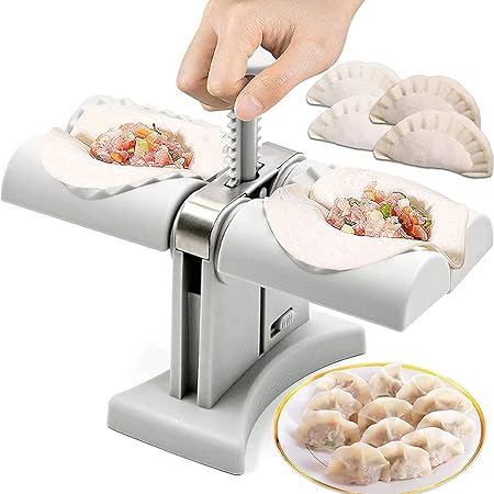 Double head automatic dumpling and samosa maker for fast, professional, leak-proof snacks at home or commercial use