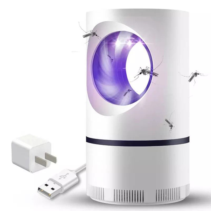 Electric mosquito killer lamp with USB, LED insect and fly trap light for indoor use, large size and energy-efficient design.