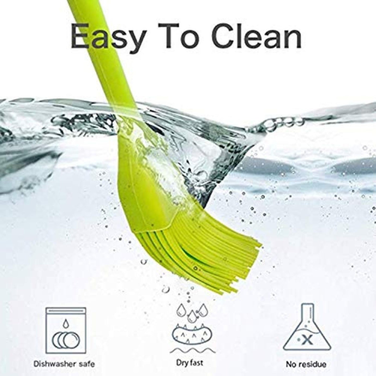 Food-Grade Silicone Oil Brush (1 Pc) – Heat Resistant BBQ & Baking Basting Brush for Spreading Oil, Butter & Sauce | Kitchen Cooking Tool (Random Color)