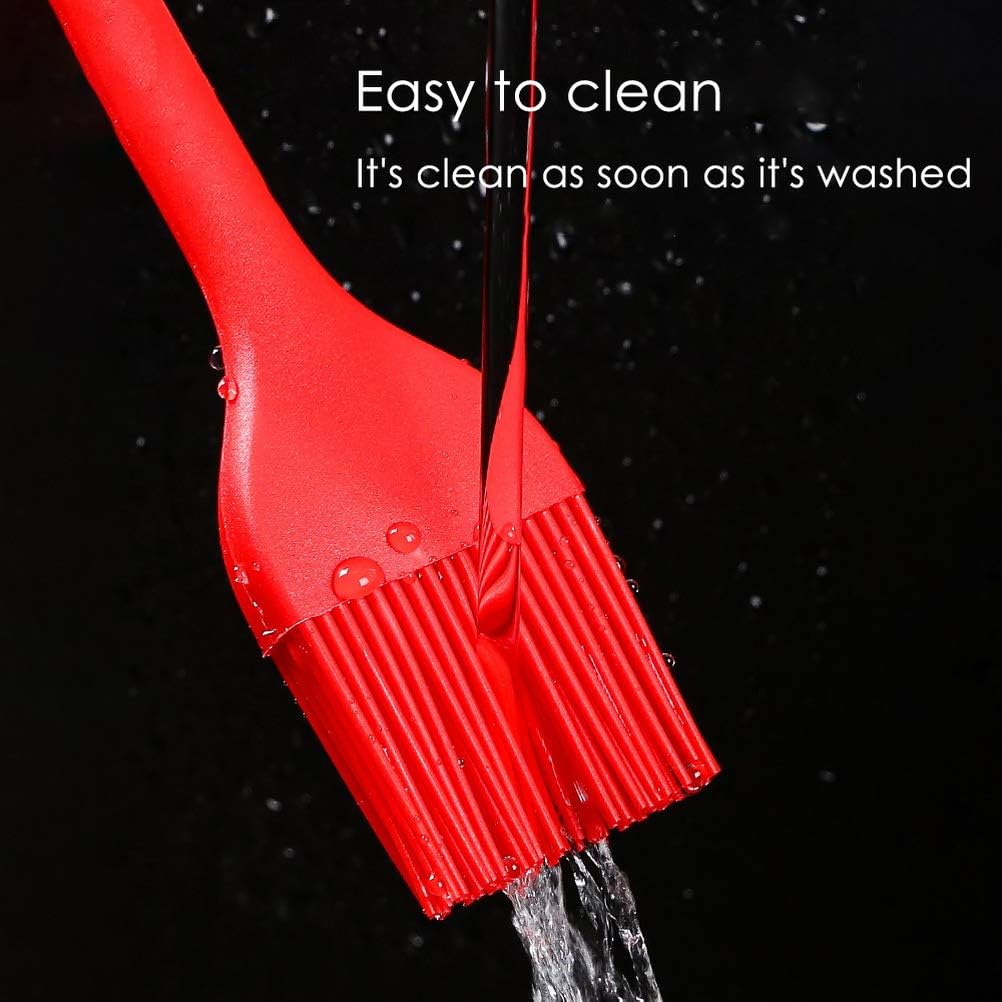 Food-Grade Silicone Oil Brush (1 Pc) – Heat Resistant BBQ & Baking Basting Brush for Spreading Oil, Butter & Sauce | Kitchen Cooking Tool (Random Color)