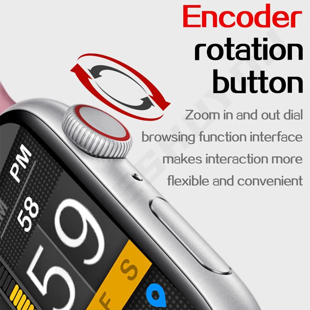 I8 Pro Max smartwatch with Bluetooth calling, BP and heart rate monitoring, fitness tracking and modern design