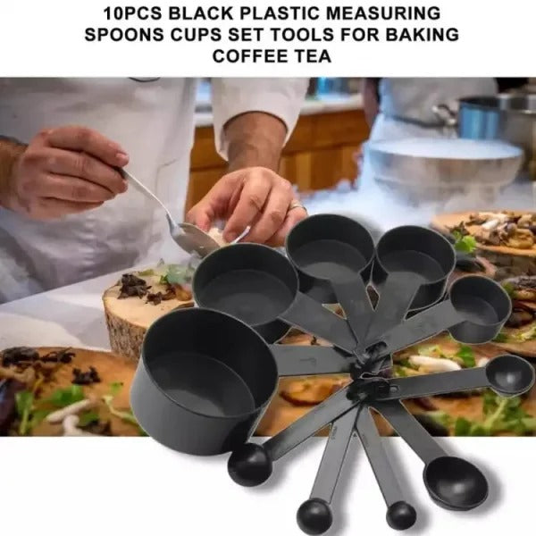 10-piece kitchen measuring spoon set for accurate baking and cooking, ideal for spices, flour, sugar, and liquids