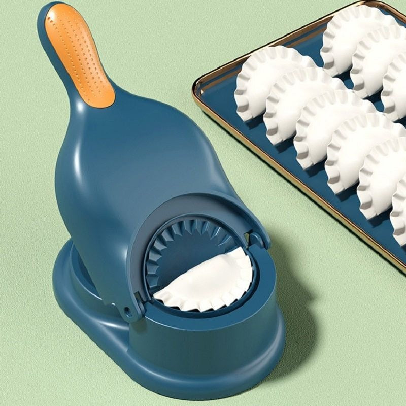 2-in-1 manual dumpling maker and dough press for perfect samosas, momos, empanadas with easy sealing design