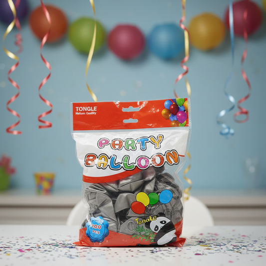 100-piece mixed color latex balloons pack for birthdays, weddings, parties, and festive celebration decorations.