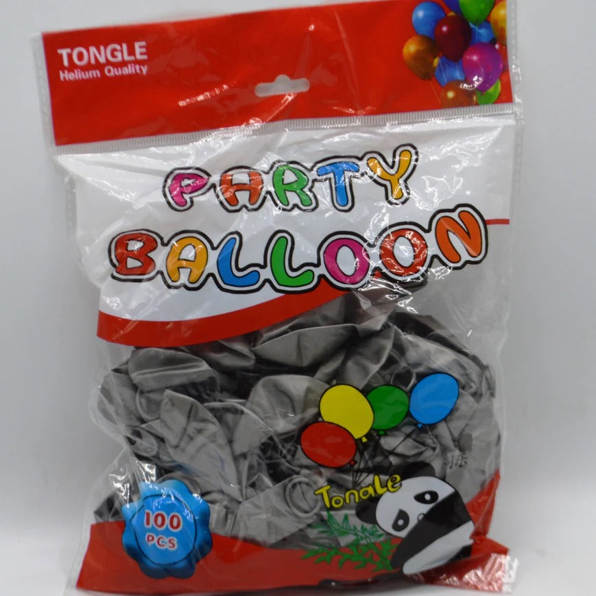 100-piece mixed color latex balloons pack for birthdays, weddings, parties, and festive celebration decorations.