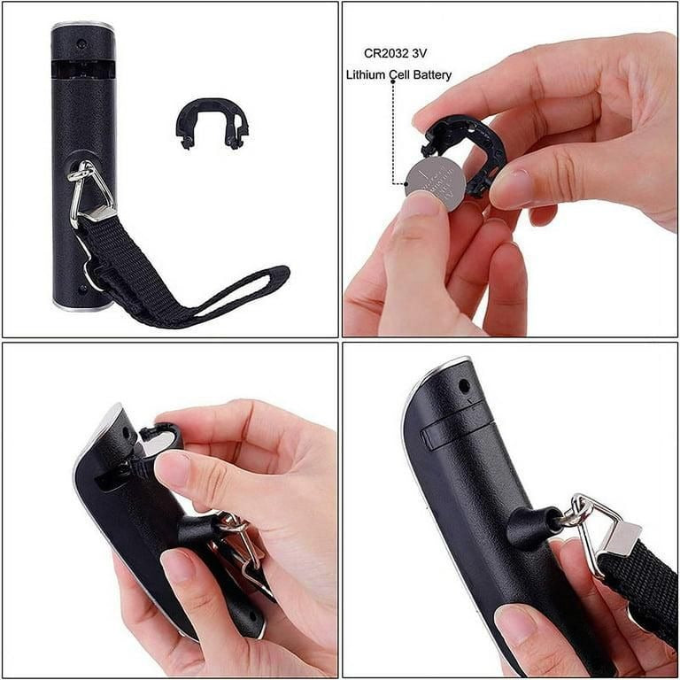 Portable digital luggage scale with LCD display, multi-unit conversion, compact handheld travel weight checker.