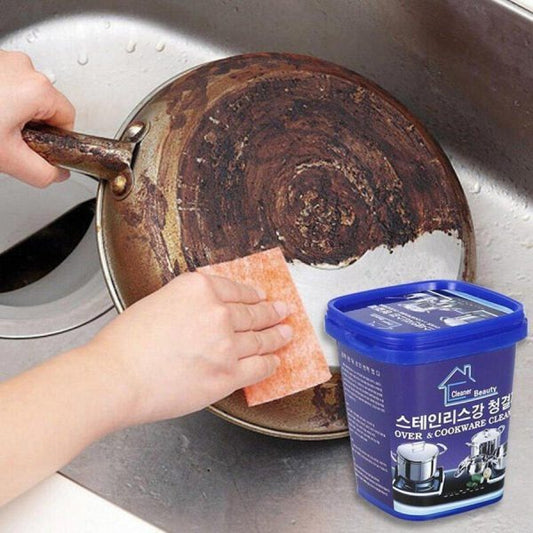 500g Stainless Steel Cleaning Paste Ð removes rust, grease, and stains while restoring shine on kitchen and car surfaces