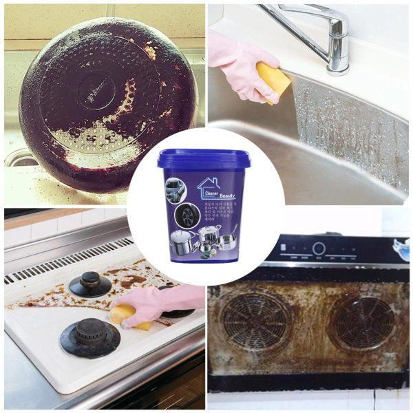 500g Stainless Steel Cleaning Paste Ð removes rust, grease, and stains while restoring shine on kitchen and car surfaces