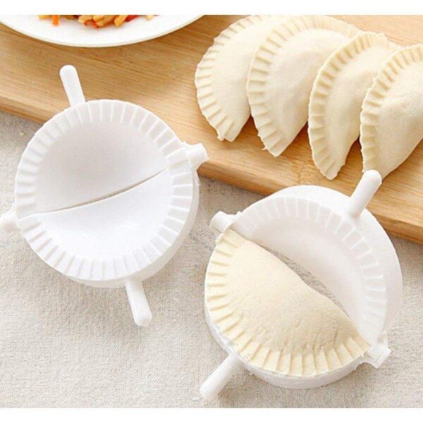 Samosa and dumpling maker dough press mold with flip seal design for perfect homemade pastries and snacks