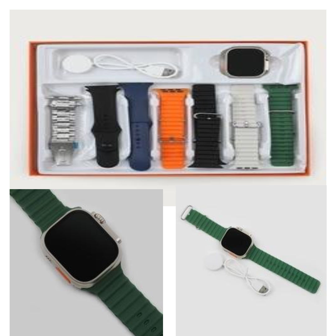Y20 Ultra sports smartwatch with 49mm HD display, 7+1 straps, fitness tracking and smart notifications for men