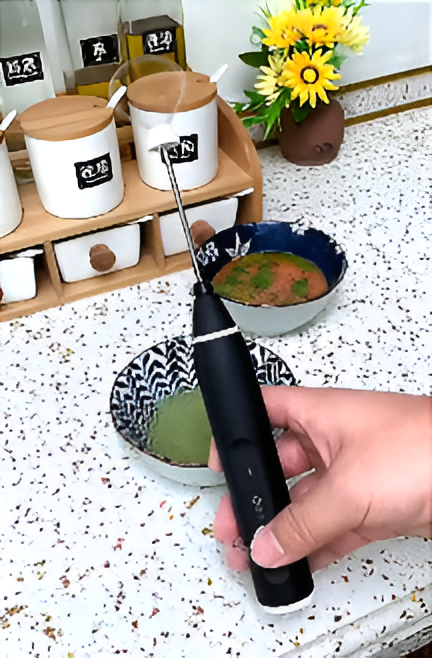 USB Rechargeable Handheld Electric Milk Frother & Egg Beater – Perfect for Coffee | Random Color