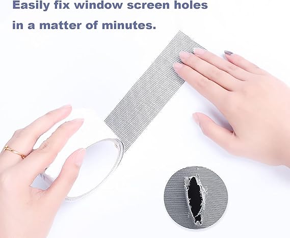 2 meter mesh window screen repair tape with strong self adhesive fiberglass patch for fixing torn window and door screens indoors or outdoors