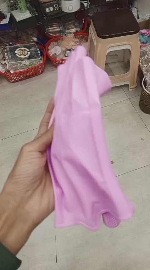 Silicone Scrubber Dishwashing Gloves – Reusable Magic Cleaning Gloves for Kitchen & Home Use (Random Color)