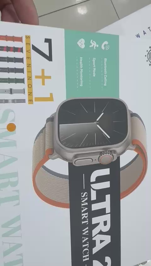 Crown H50 Ultra 2 Smart Watch – Bluetooth Calling | HD Display | Health Monitoring & Multi-Sports Modes | Stylish Ultra Design Smartwatch for Men & Women