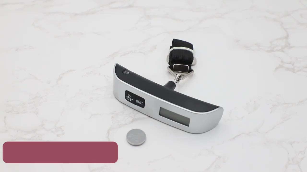 Portable Digital Luggage Scale | LCD Display | Multi-Unit Conversion | Travel Weight Checker | Heavy Duty Handheld Baggage Scale